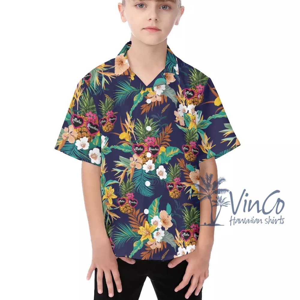 Aloha Beaches Shirt For Kids