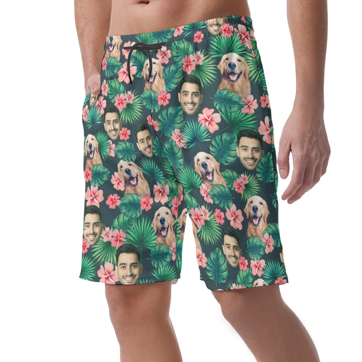 Custom Face Hawaiian Swim Trucks (3)