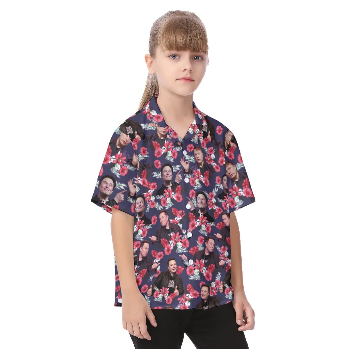 Elon Musk Kid’s Hawaiian Shirt