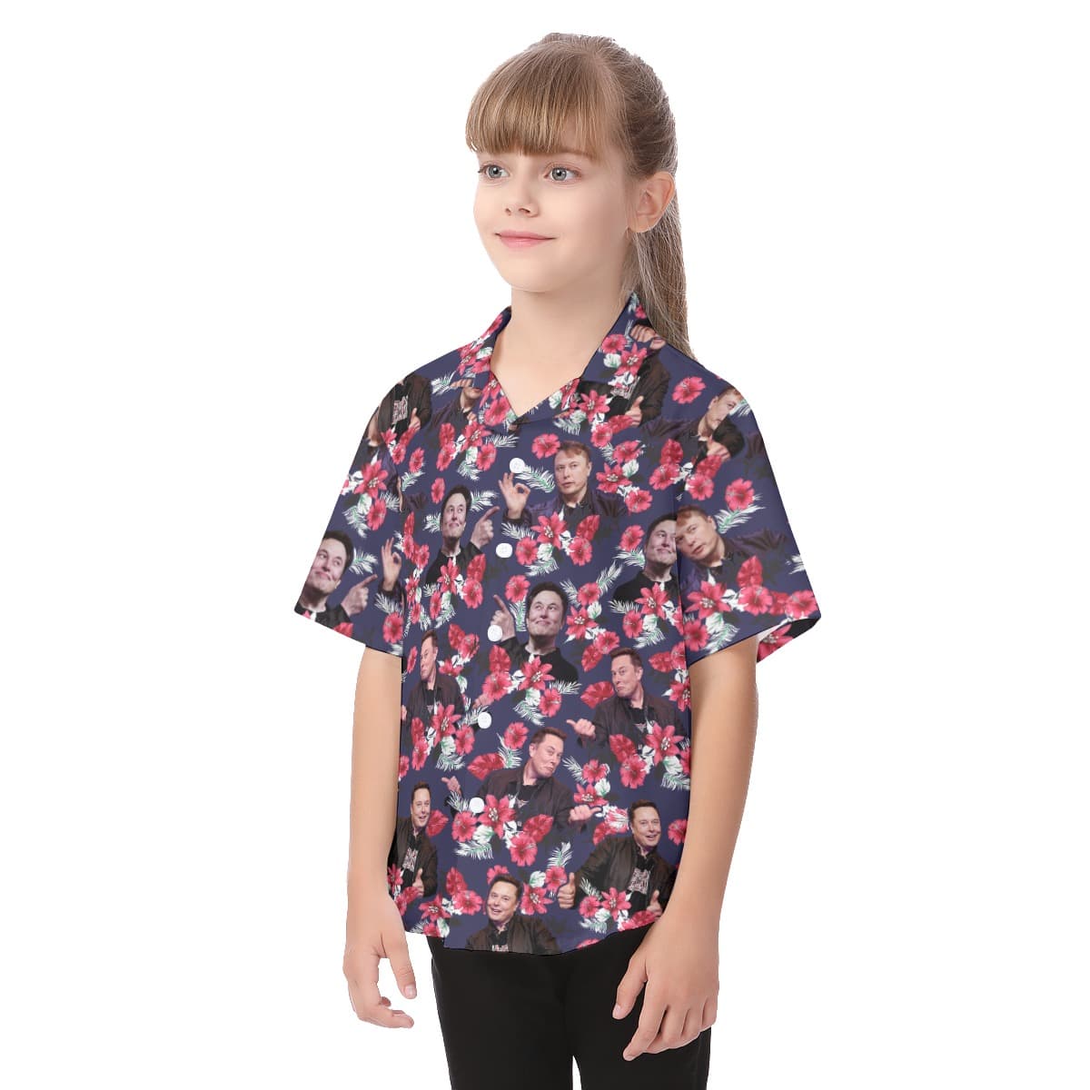 Elon Musk Kid’s Hawaiian Shirt