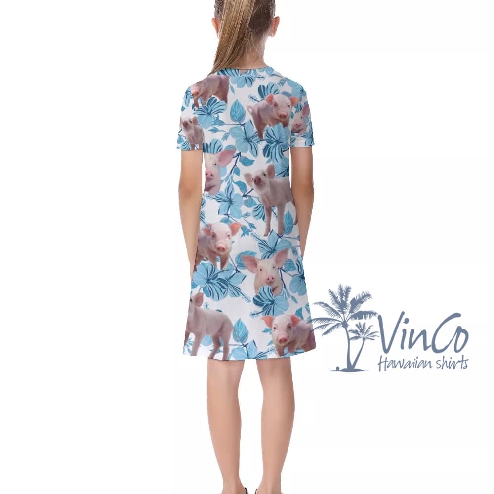 Funny Pig Beach Dress For Girls