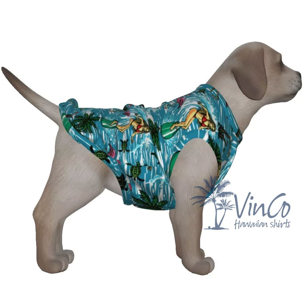 Hot Girl Hawaiian Dog Shirt (4)