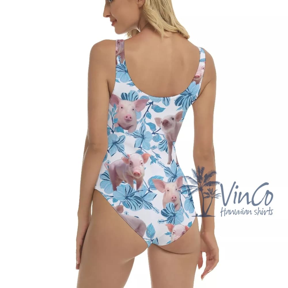 Pig Tropical Hawaiian Swimsuit