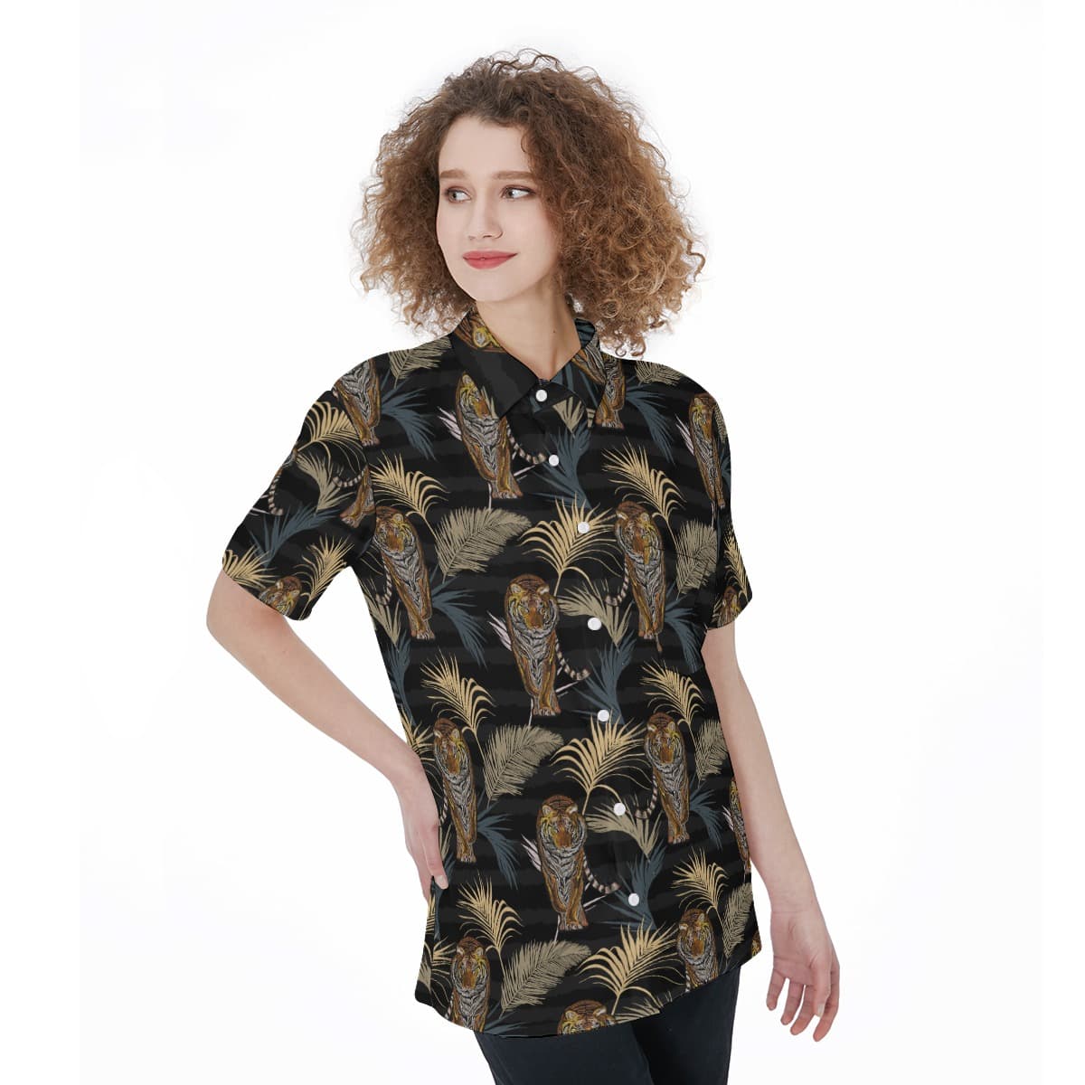 Tropical Tiger Shirt For Women