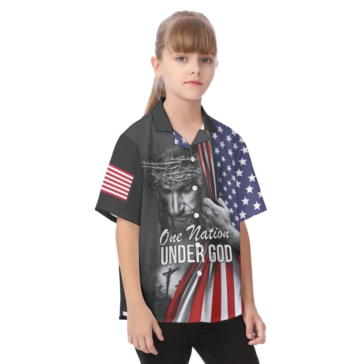 American God Kid’s Hawaiian Shirt (2)