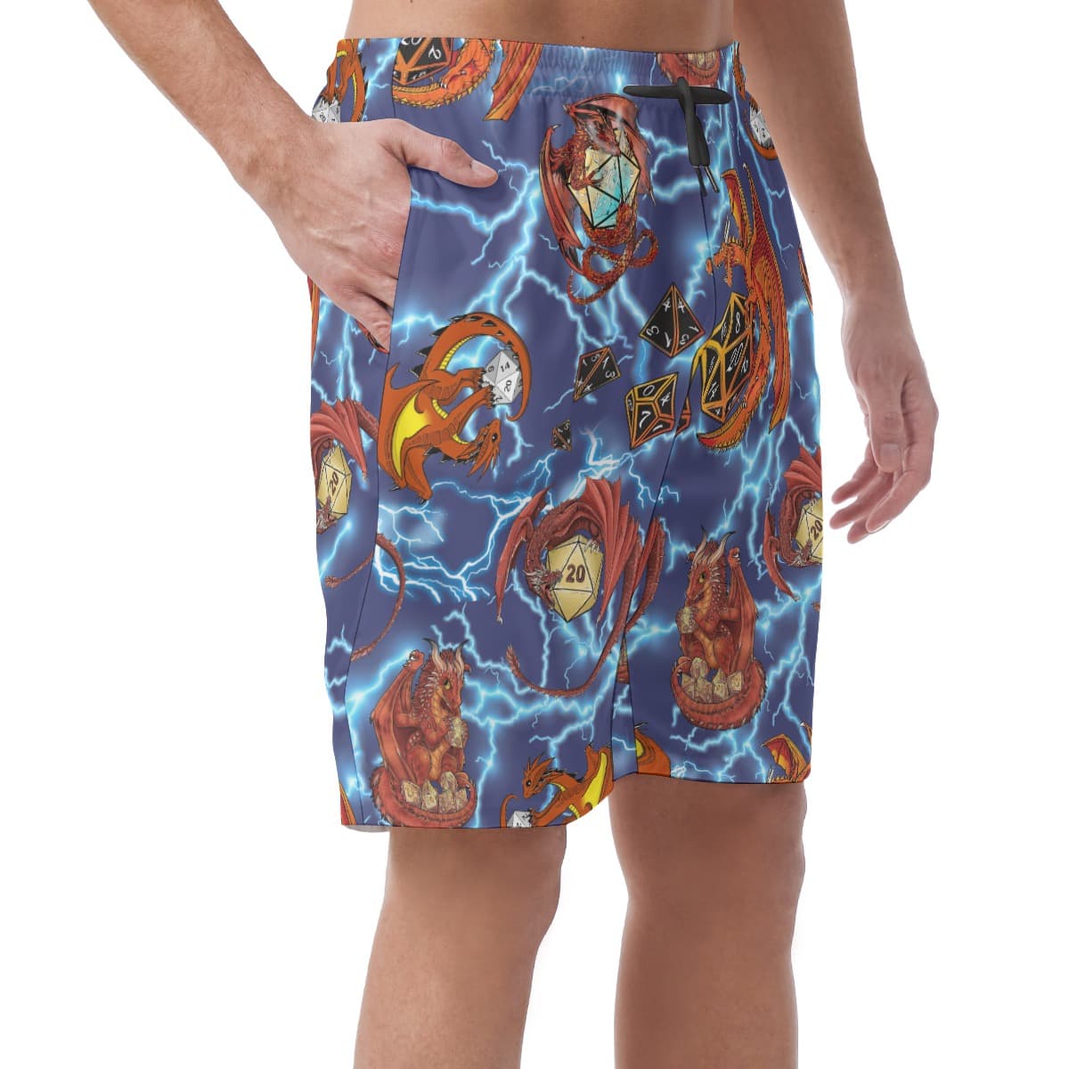 Dnd Dragon Men’s Summer Shorts (2)