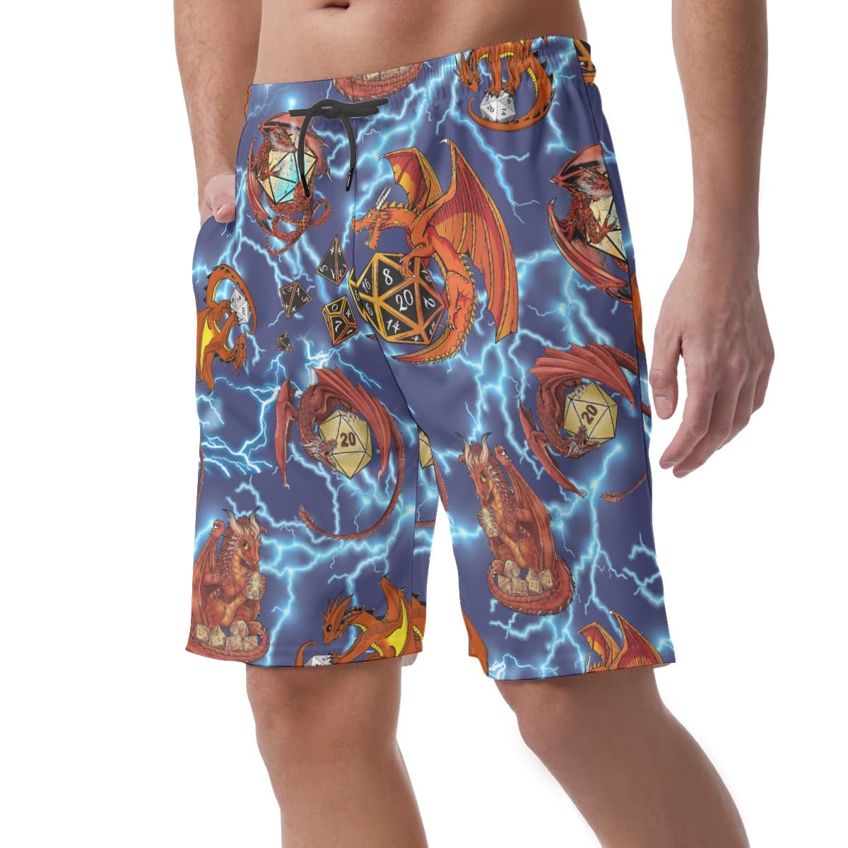 Dnd Dragon Men’s Summer Shorts (3)