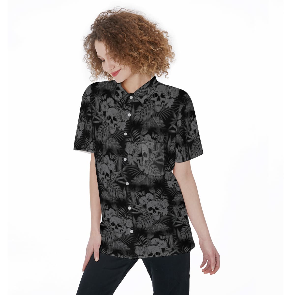 Goth Hawaiian Shirt For Women (1)