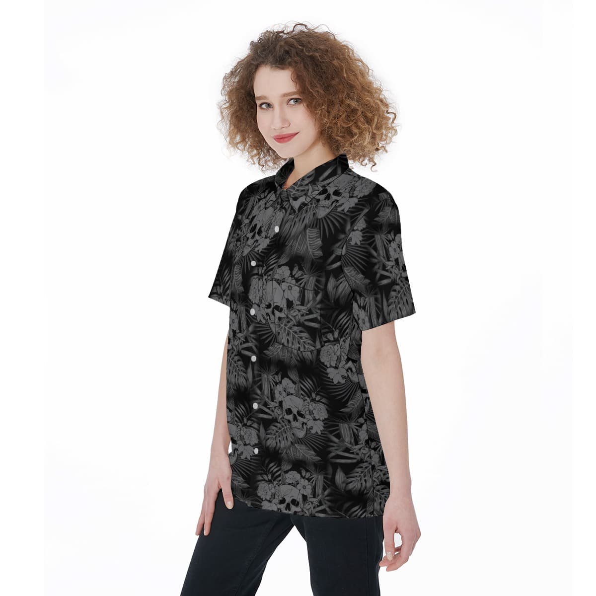 Goth Hawaiian Shirt For Women (3)