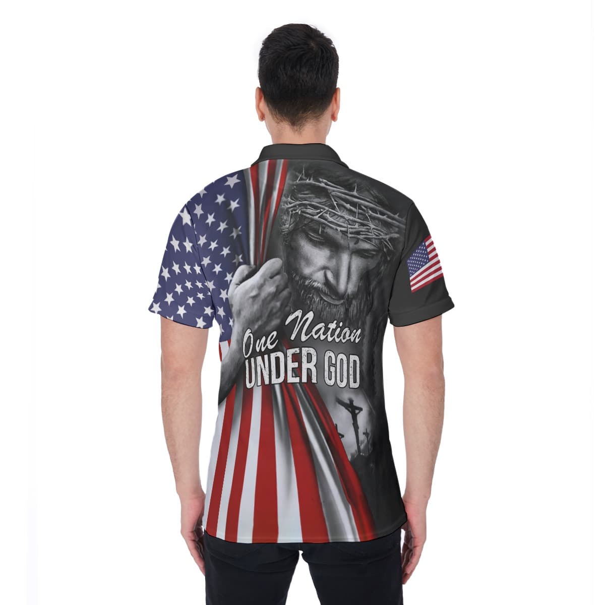 Jesus American Men’s Polo Shirt (4)