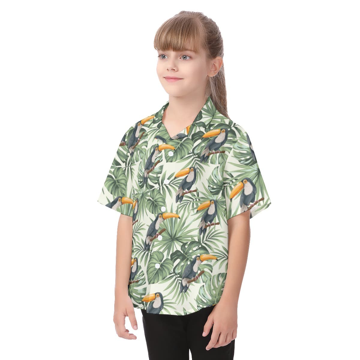 Toucan Aloha Shirt For Kids