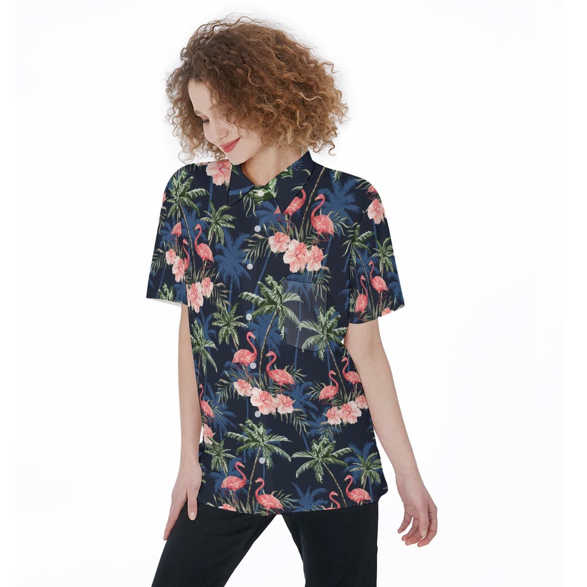 Tropical Flamingo Summer Shirt (1)