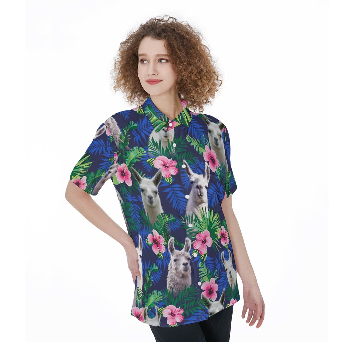 Tropical Llama Hawaiian Shirt