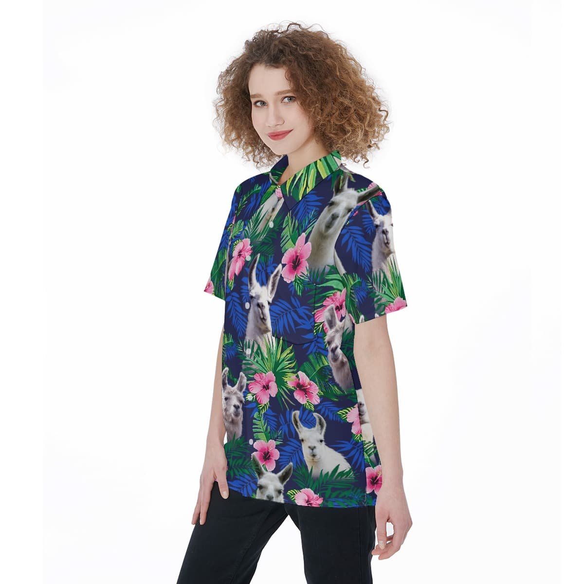Tropical Llama Hawaiian Shirt