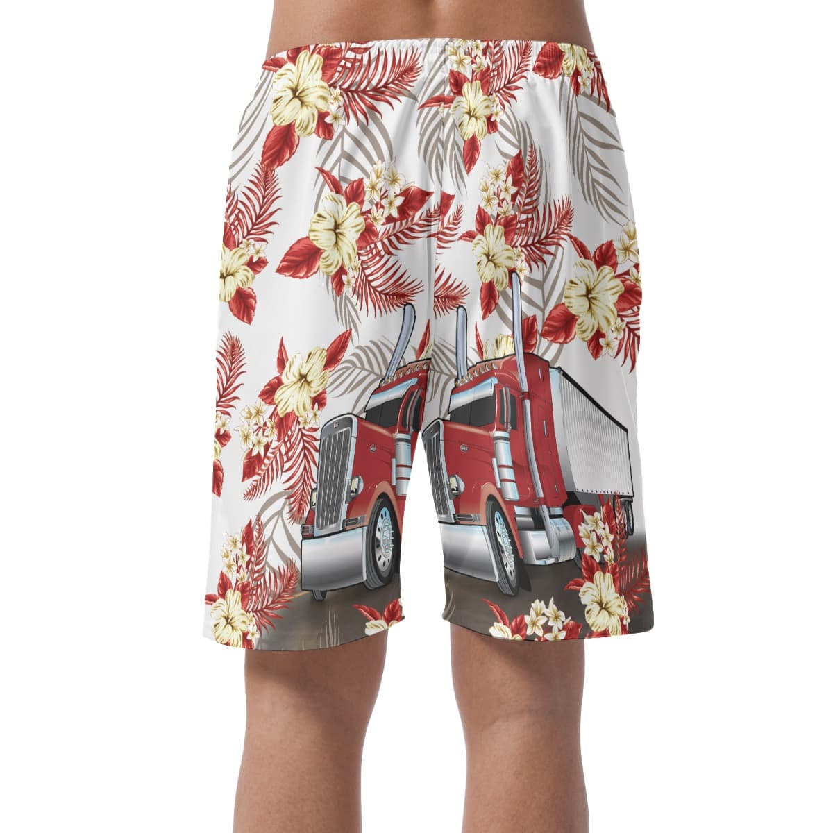 Trucker Floral Hawaiian Shorts (4)