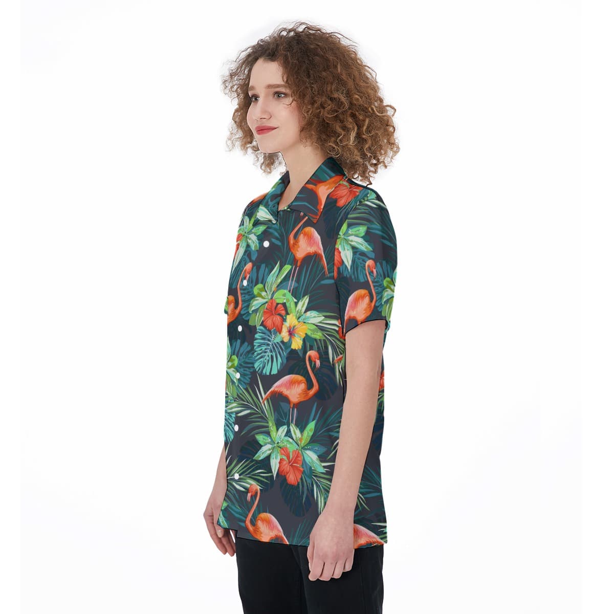 Flamingo Aloha Shirt For Women (3)