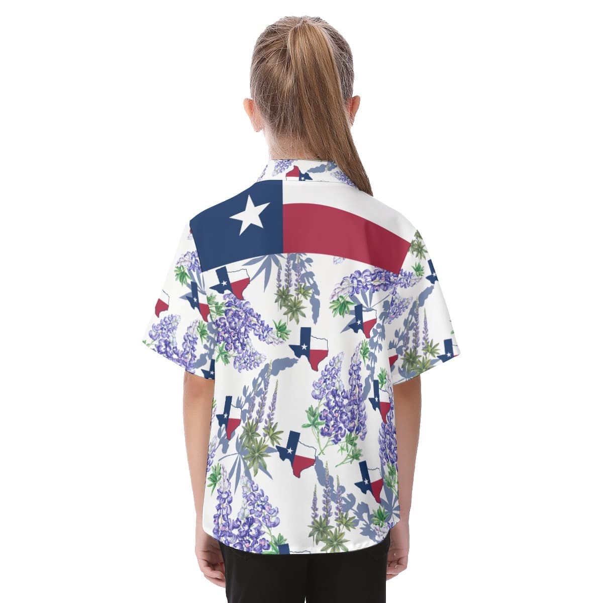 Floral Texas Aloha Shirt For Kids (4)