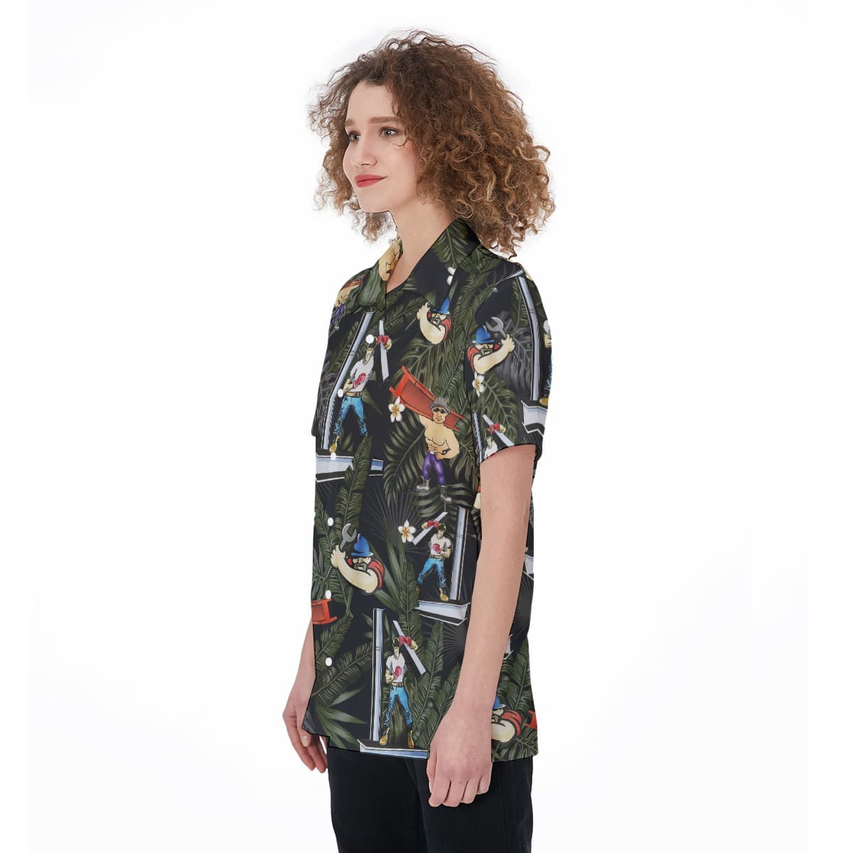 Ironworker Aloha Shirt For Women (1)