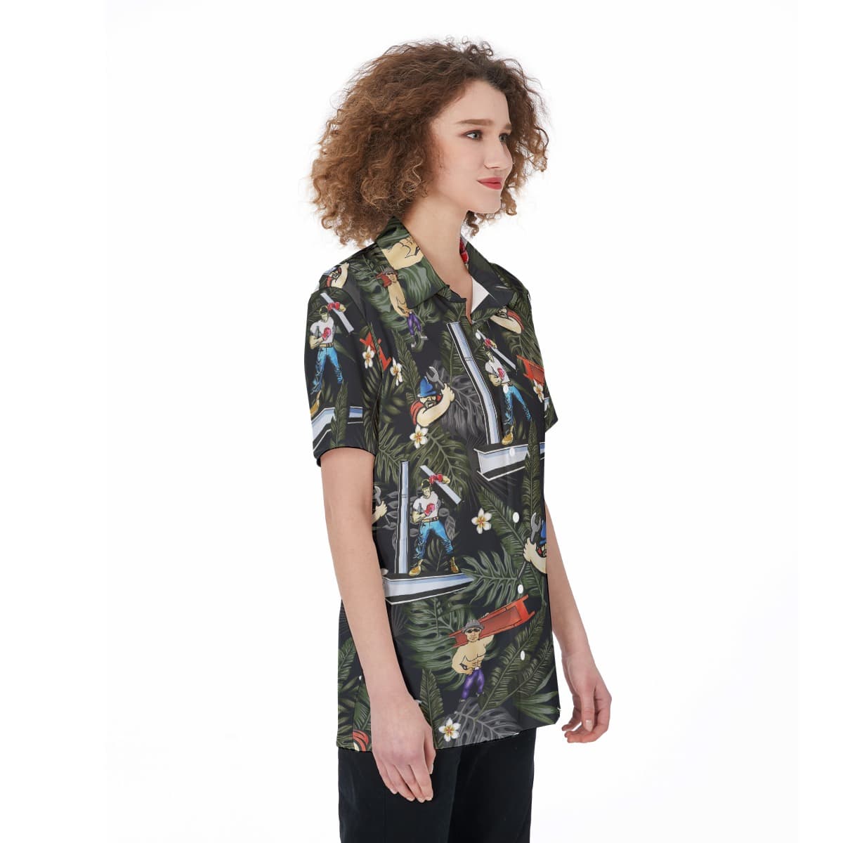 Ironworker Aloha Shirt For Women (4)