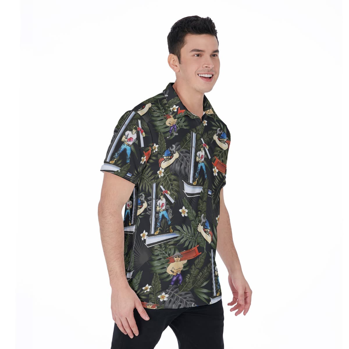 Ironwworker Polo Hawaiian Shirt (1)