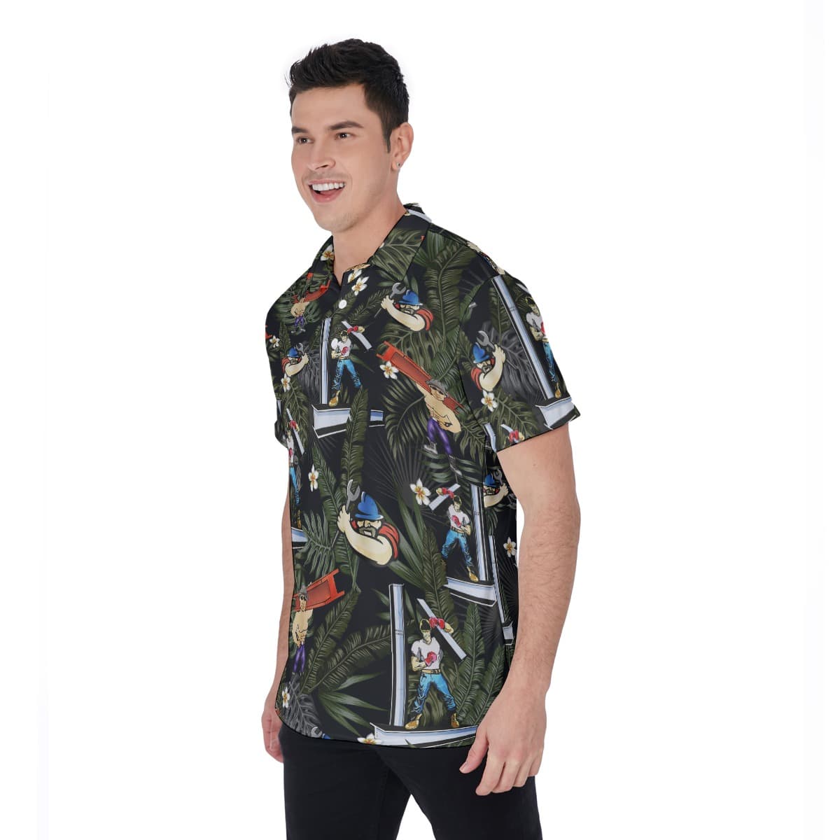 Ironwworker Polo Hawaiian Shirt (2)