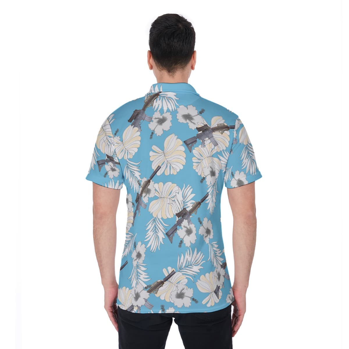 MK18 Gun Hawaiian Polo Shirt (4)