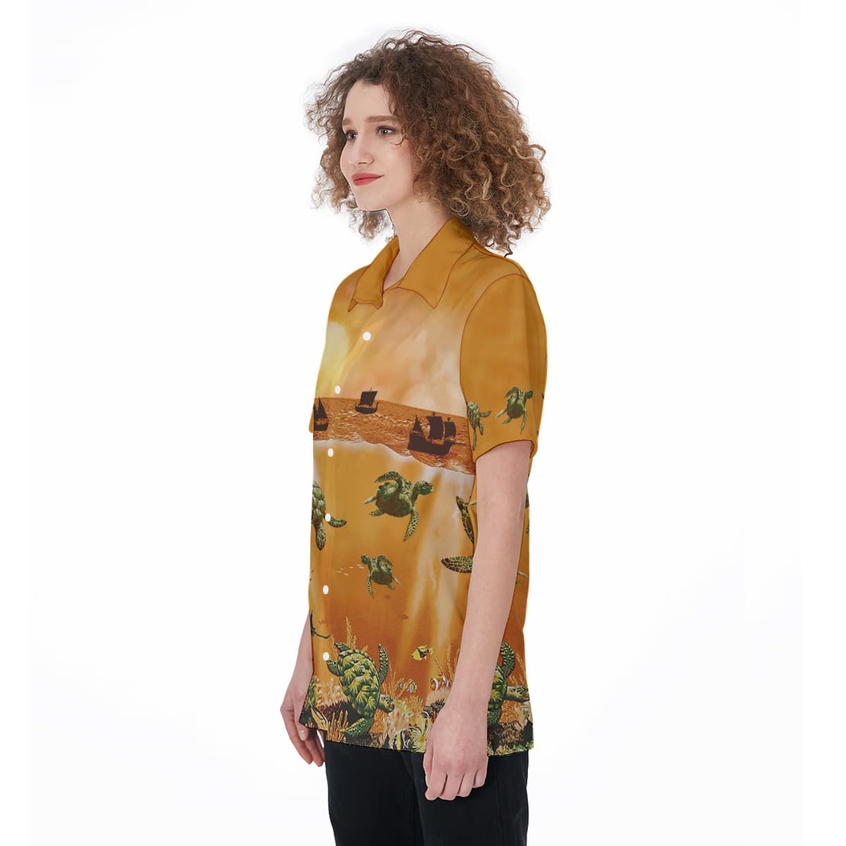 Sea life Hawaiian Shirt For Women (3)