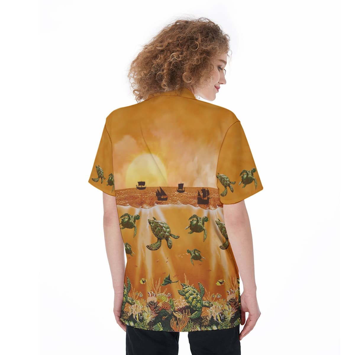 Sea life Hawaiian Shirt For Women (4)
