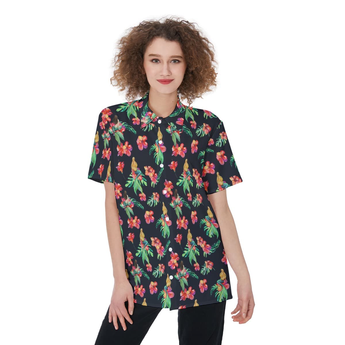 Mermaid Tropical Hawaiian Shirt (1)