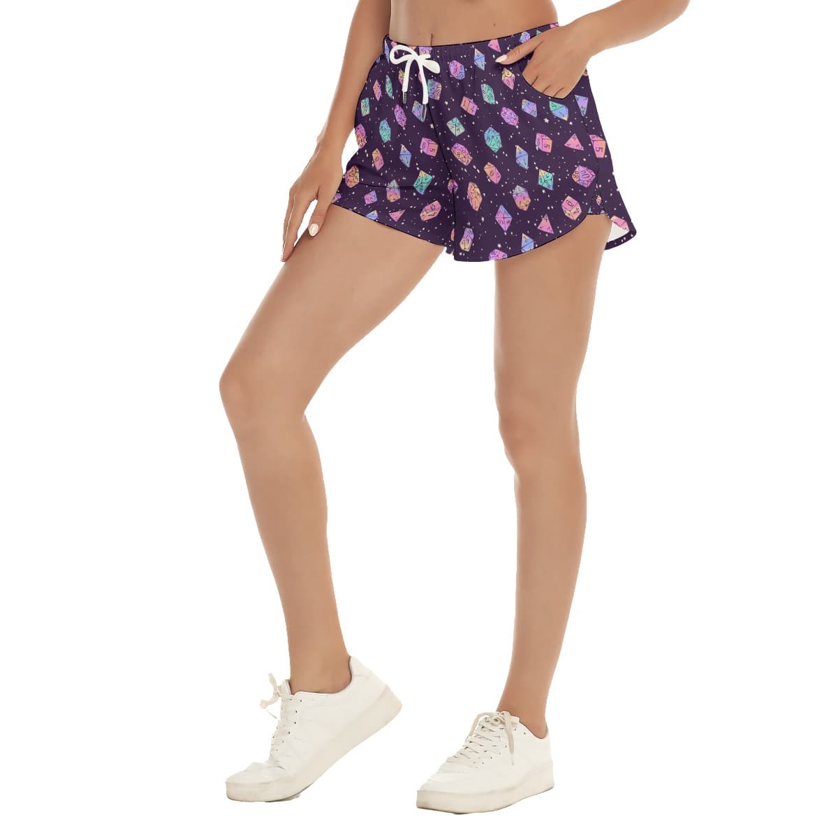 DND Dice Women’s Beach Shorts (1)