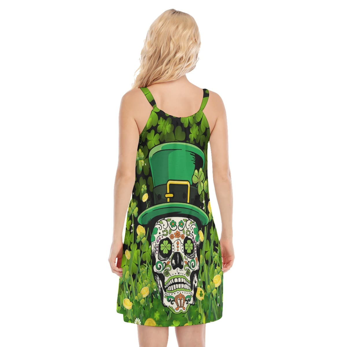 Goth Patrick Day Green Cami Dress (2)