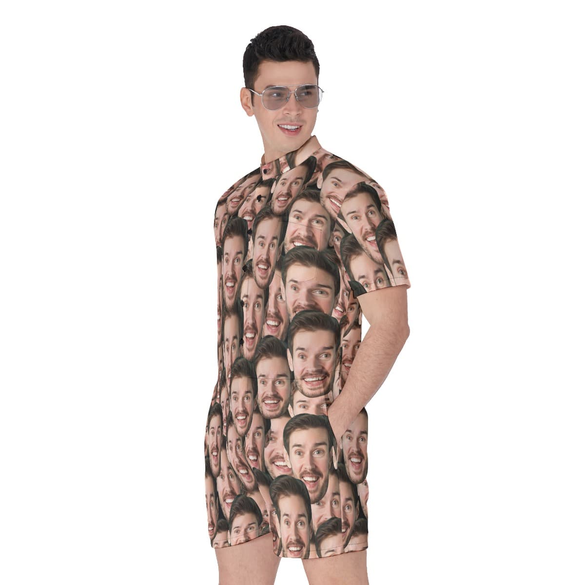 Unique Custom Face Men’s Romper (2)