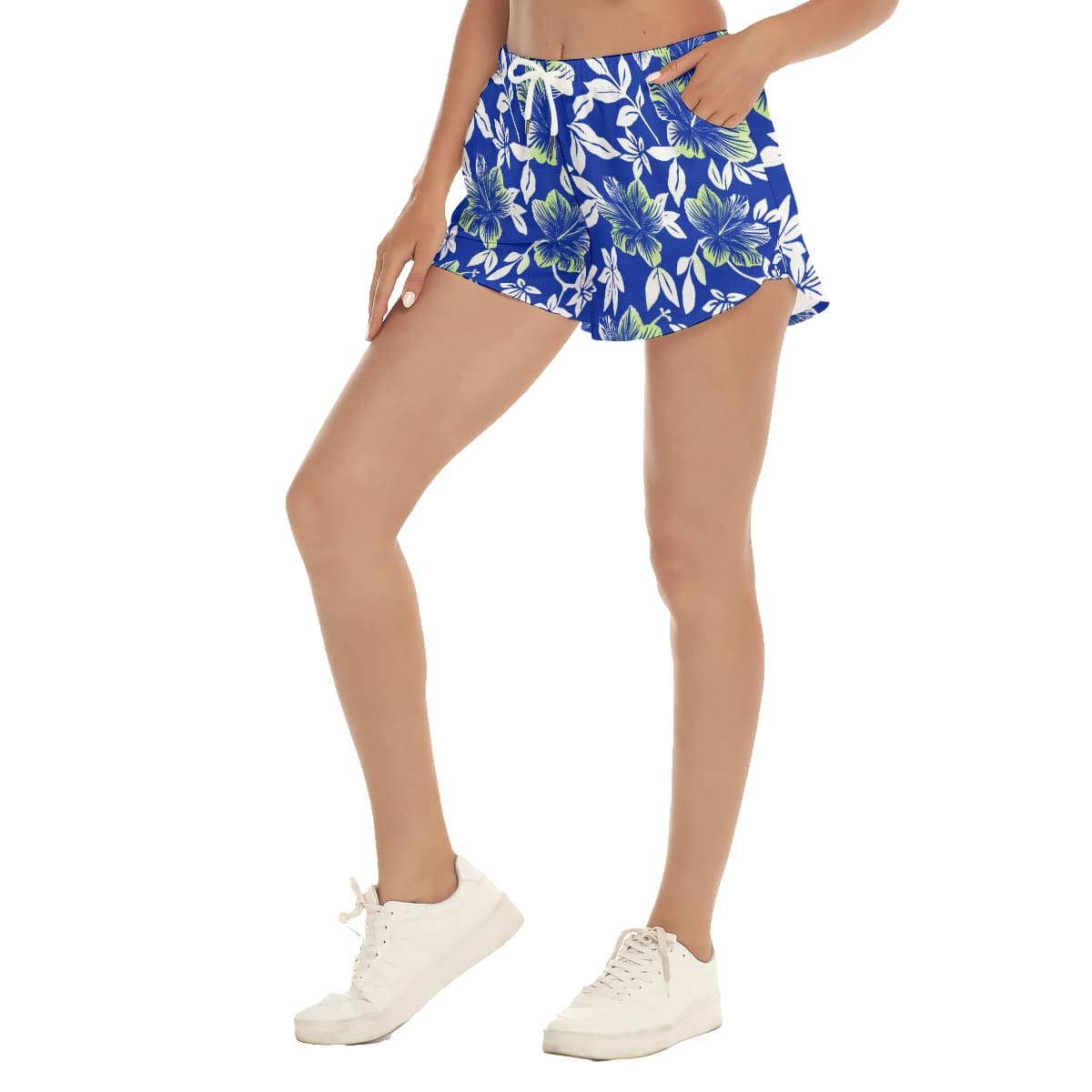 Vintage Hibiscus Women’s Shorts (3)