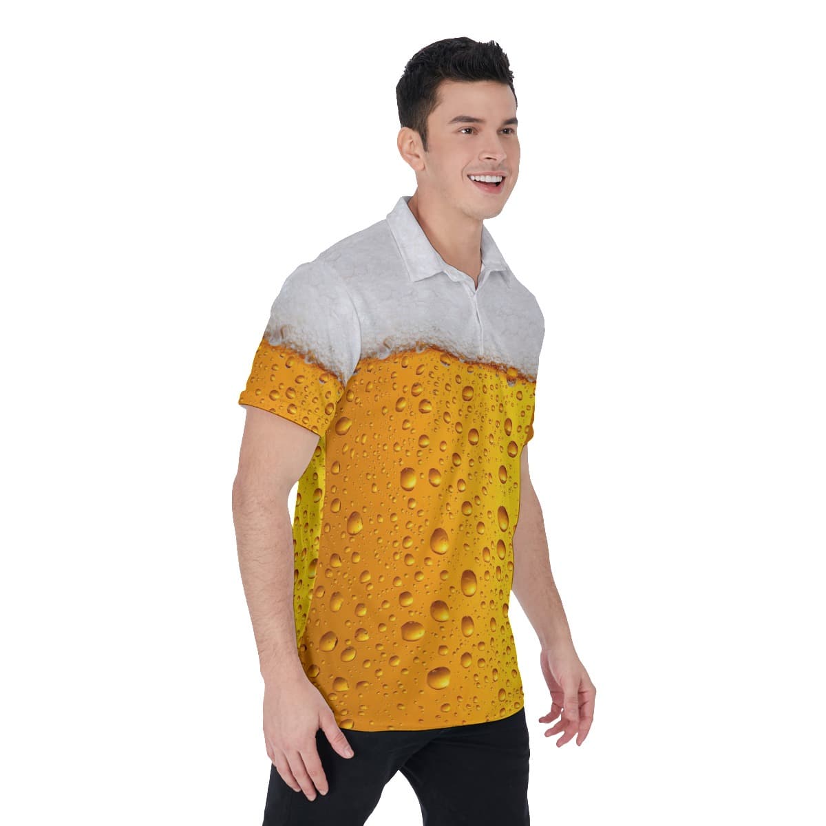 Beer 3D Men’s Polo Shirt (1)