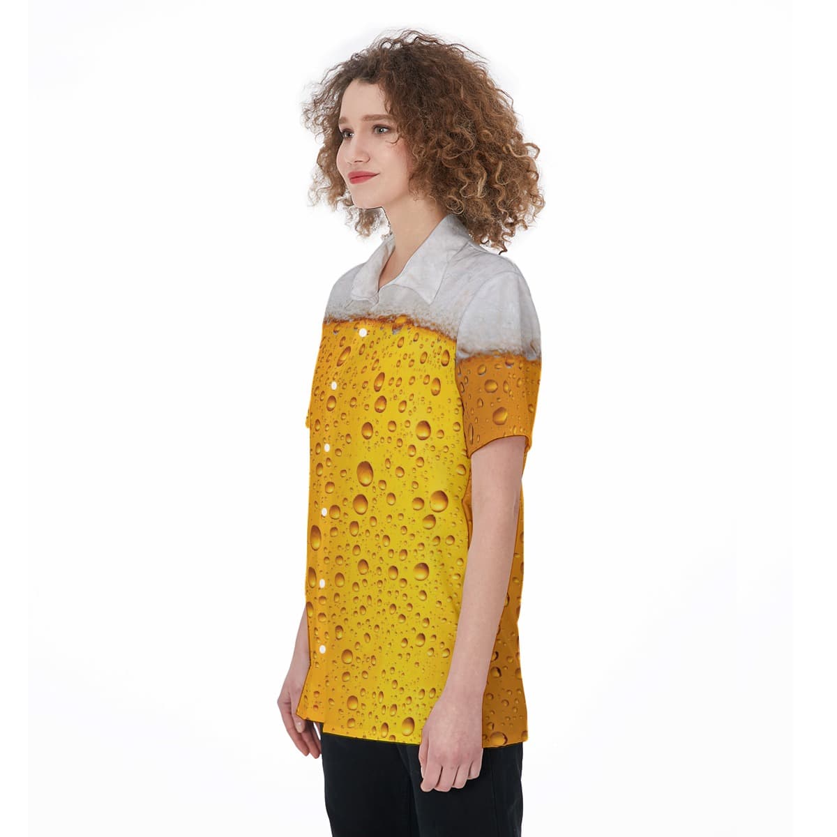 Beer Button Up Shirt For Women (3)