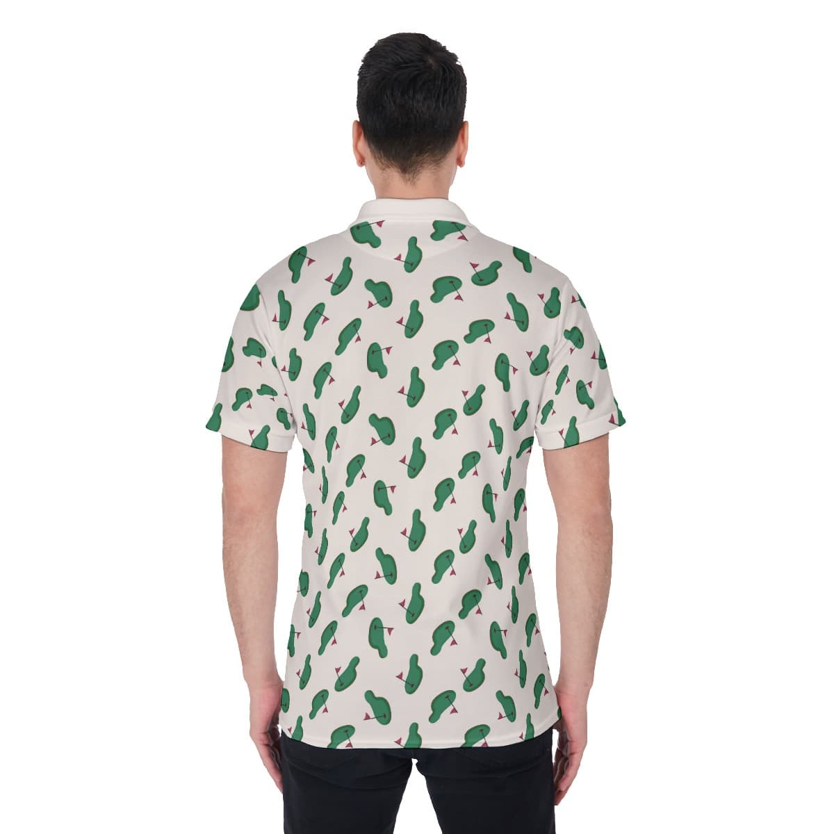 Course Pattern Golf Shirt For Men (1)