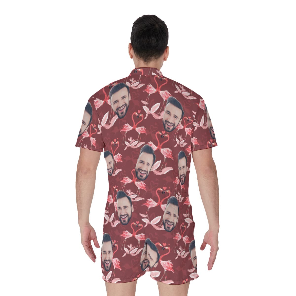 Custom Face Aloha Romper For Men (4)