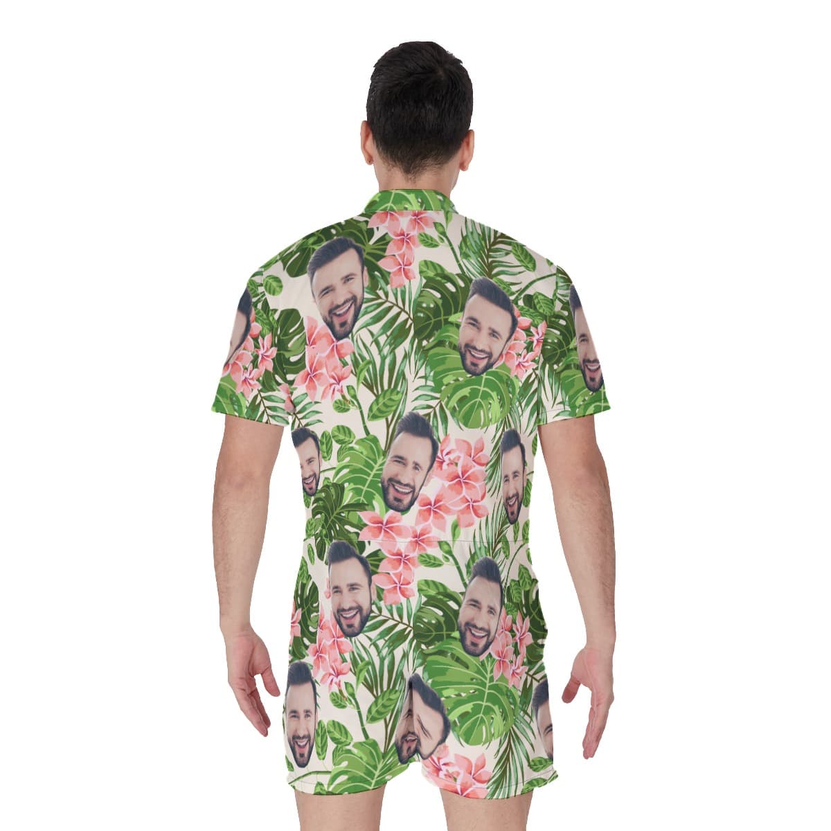 Custom Face Aloha Rompers For Men (1)