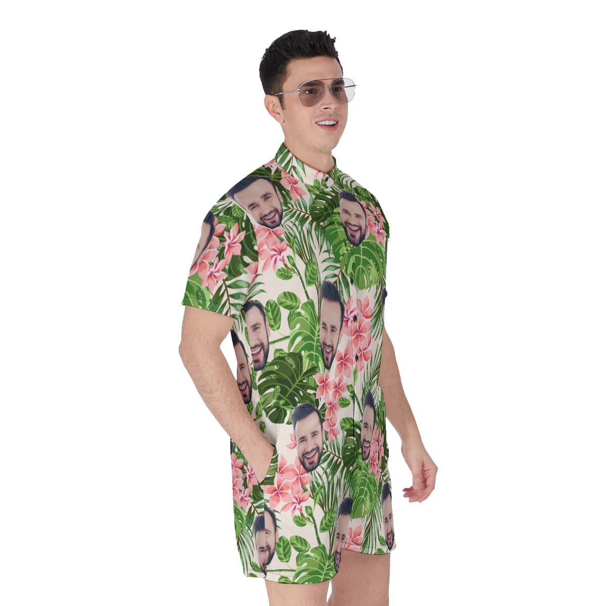 Custom Face Aloha Rompers For Men (3)