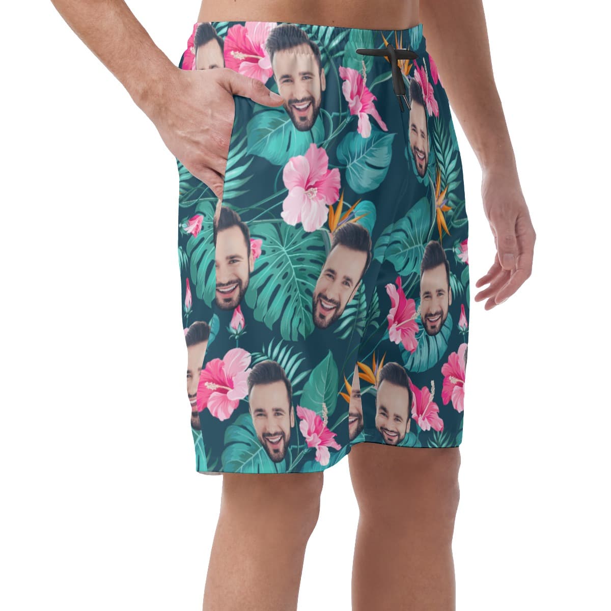 Custom Face Hawaii Shorts For Men (2)