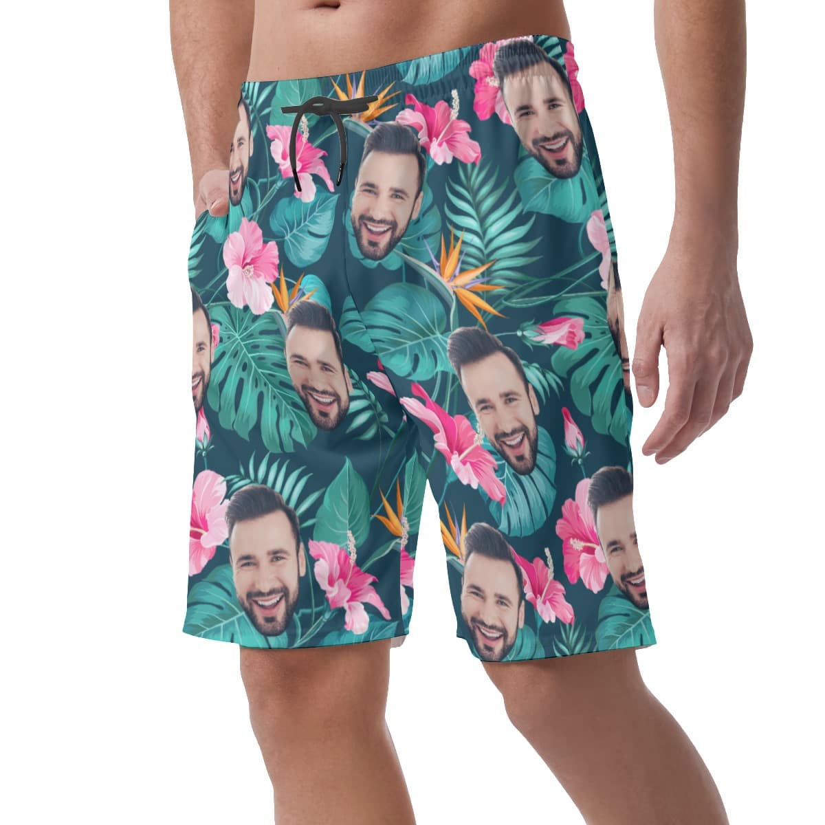 Custom Face Hawaii Shorts For Men (3)