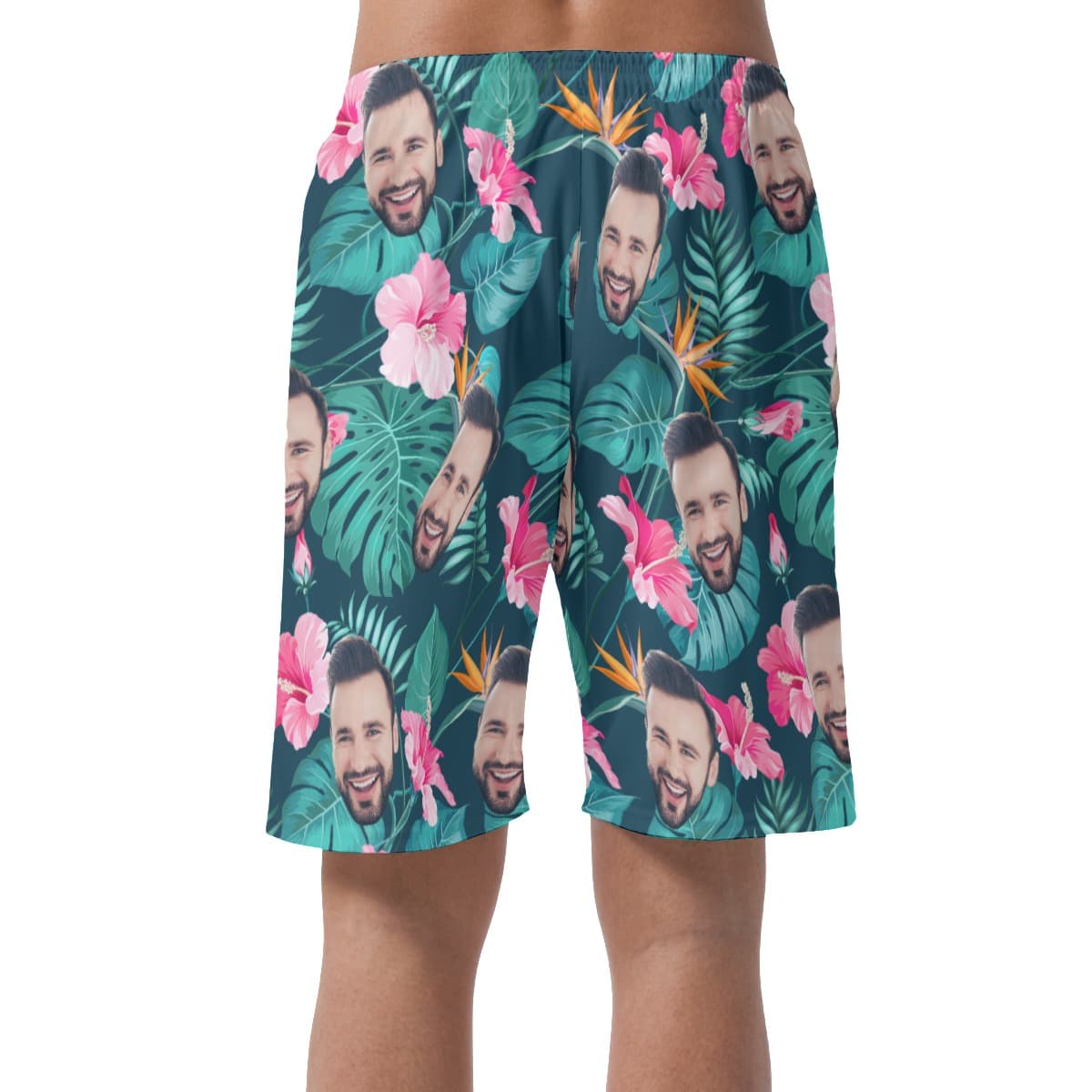 Custom Face Hawaii Shorts For Men (4)