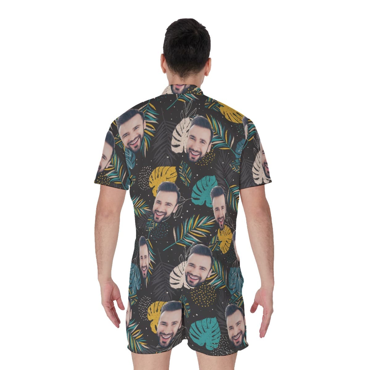 Custom Face Tropical Men’s Romper (3)