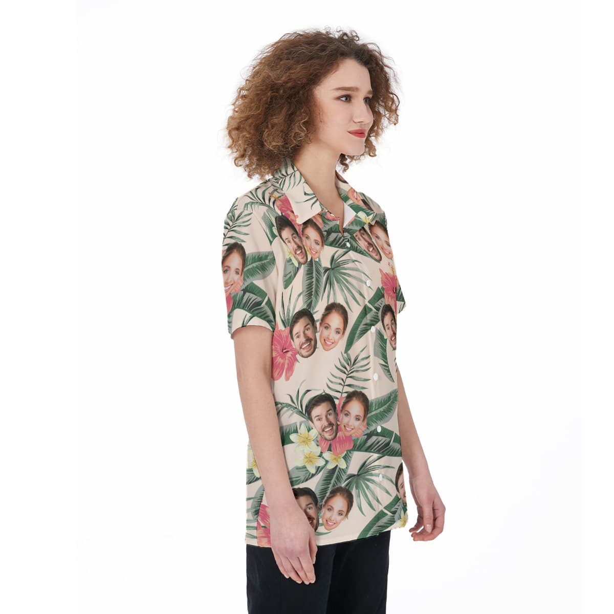 Custom Face Women’s Tropical Shirt (4)