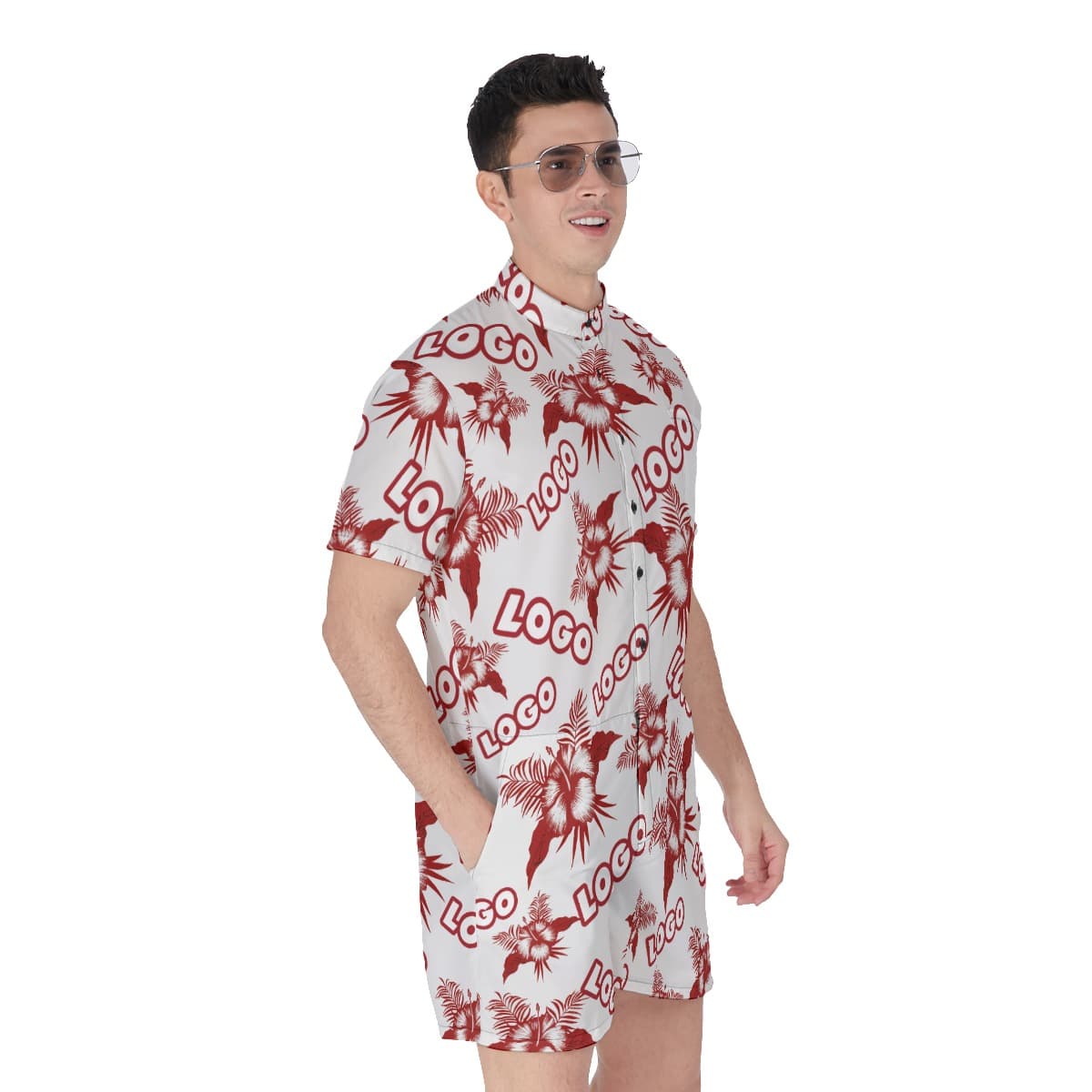 Custom Hawaiian Romper With Logo (2)