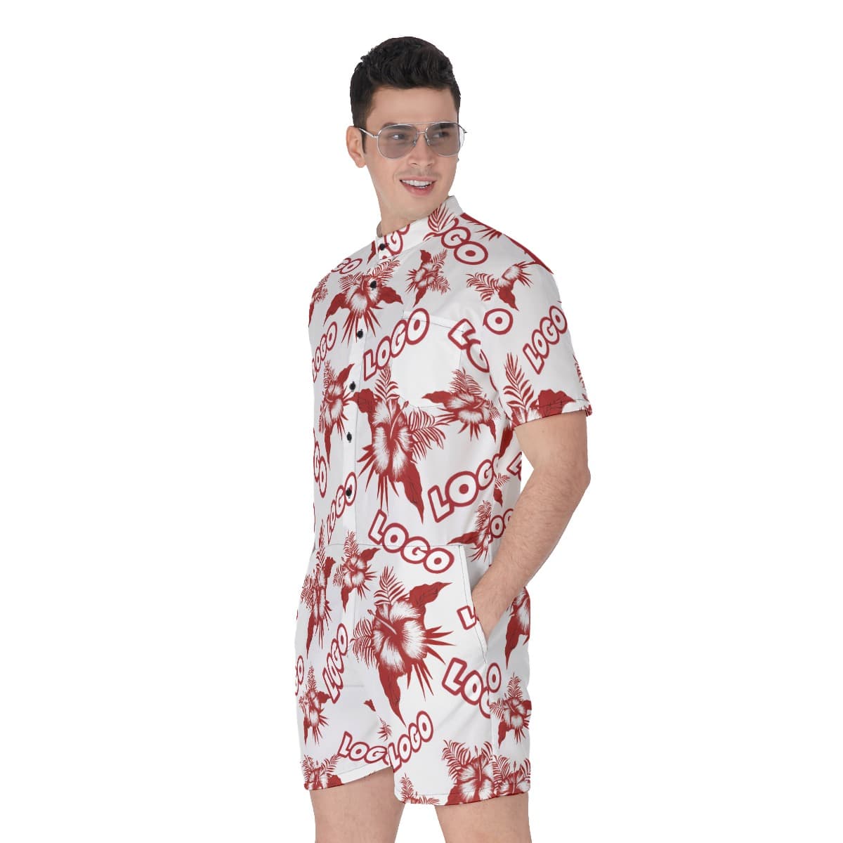 Custom Hawaiian Romper With Logo (3)