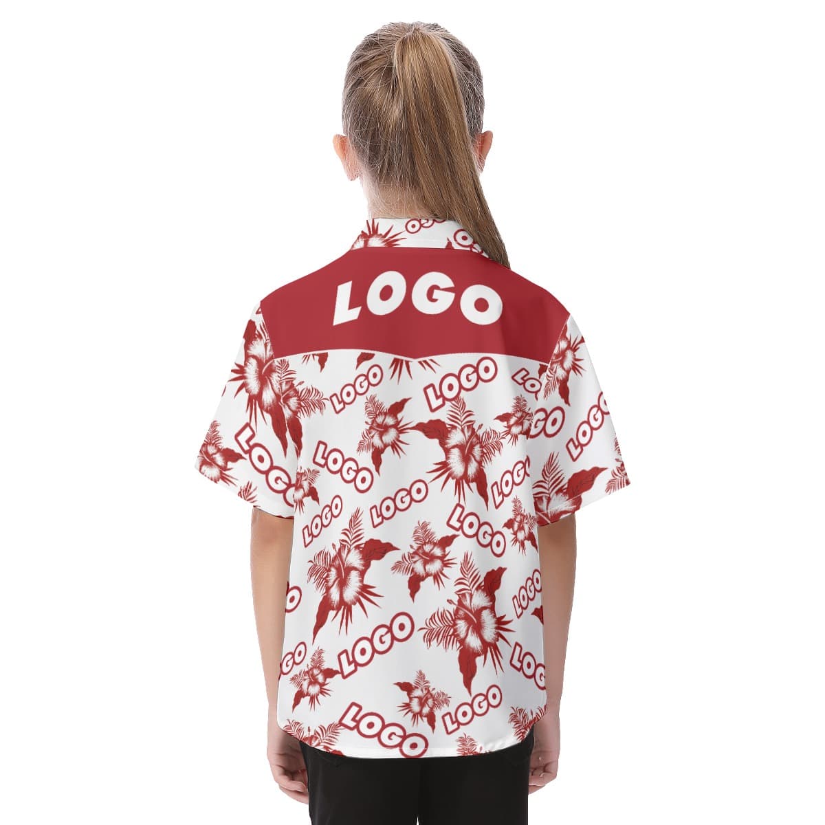 Custom Logo Kid’s Button Up Shirt (3)