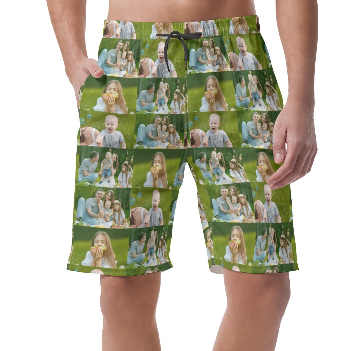 Custom Photo Men's Beach Shorts (1)