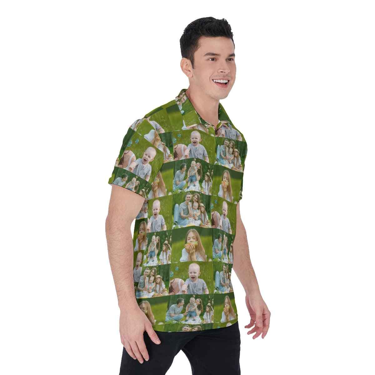 Custom Photo Men’s Polo Shirt (1)