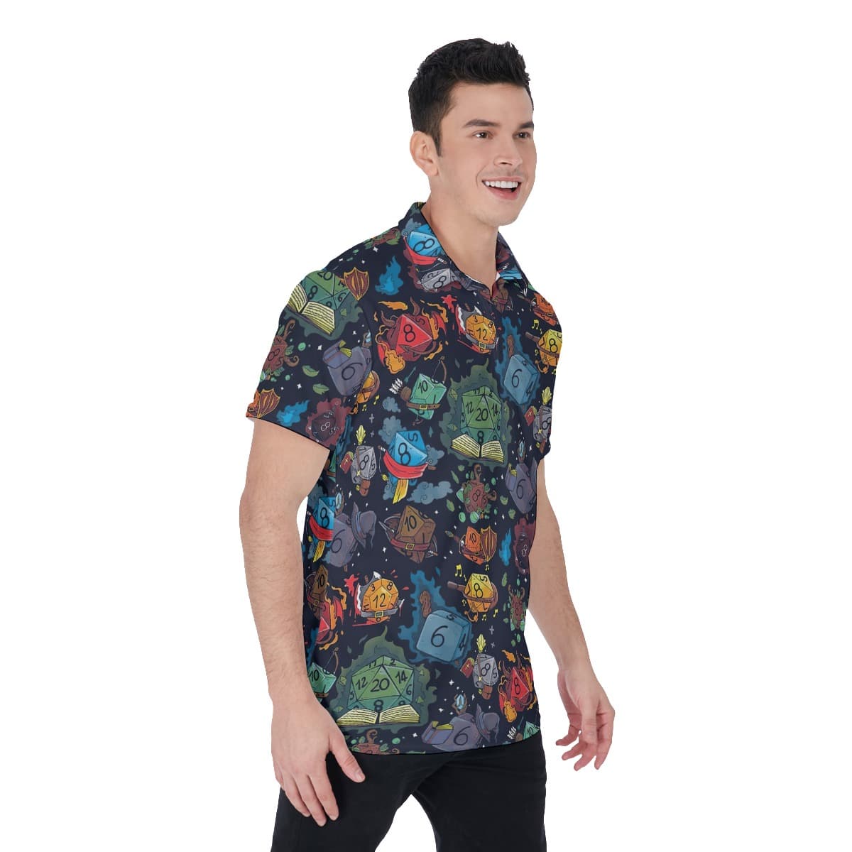 DND Dice Men’s Polo Shirt (2)
